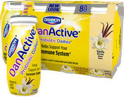 danactive vanilla probiotic dairy drink