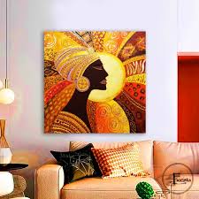 Art Colorful Painting African Wall
