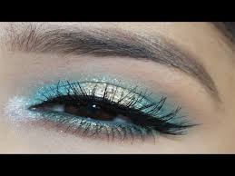 turquoise halo eye makeup for