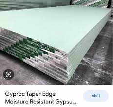6 Feet Green Moisture Resistant Gypsum