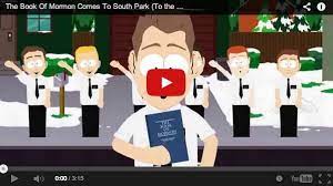 the book of mormon meets south park in