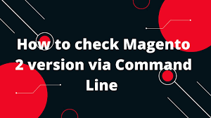how to check magento 2 version via