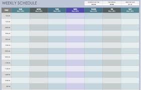 Week Schedule Template Excel Polar Explorer