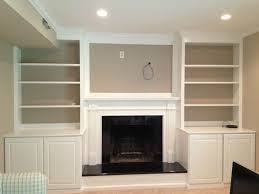 fireplace mantels built in cabinets