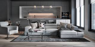 lorenzo right sectional sofa light gray