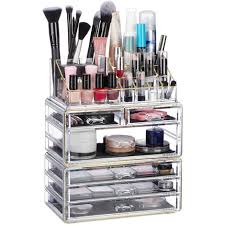 22 compartments for makeup storage