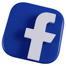 Icône Facebook, fb, logo dans Social media 3d