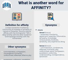 Synonyms For Affinity Antonyms For Affinity Thesaurus Net