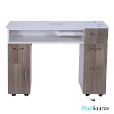 ayc milan manicure table with vent pipe