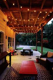 ideas for hanging outdoor string lights