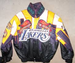 This jacket has classy looks. 1101c Lakers 2000 Championship All Leather Jacket Size Xl Jeff Hamilton 1785859763
