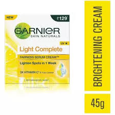 The new garnier light complete vitamin c booster serum contains 30x the power of vitamin c to visibly fade dark spots in just 3 days. Garnier Skin Naturals Light Complete Serum Cream 45 G Buy Online At Best Prices In Nepal Daraz Com Np