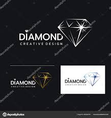 beautiful diamond jewelry logo template