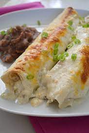 Ranch Chicken Enchiladas With Green Chile Sauce I Am A Honey Bee gambar png