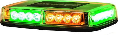 Amazon Com Buyers Products 8891049 Amber Green Led Rectangular Mini Light Bar Automotive