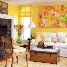 yellow yellow living room colors