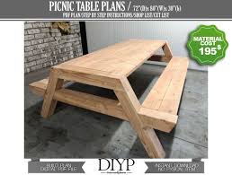 Modern Picnic Table Build Plans Pdf