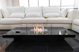 Coffee Table Fireplace With Remote