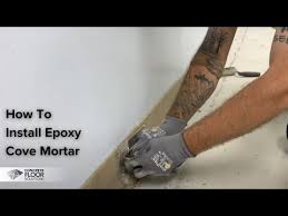 how to install epoxy cove mortar you