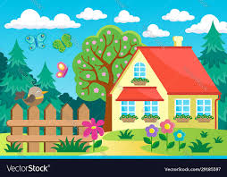 Garden And House Theme Background 1