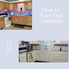how to paint oak cabinets my