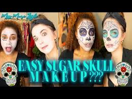 easy sugar skull day of the dead makeup