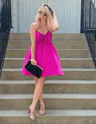 how to wear a hot pink dress 40 outfit