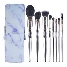 make up brushes 8 pieces metal professional