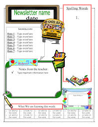 Free Classroom Newsletter Templates Check Out These Eight