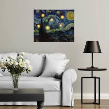 Starry Night Led Lighted Canvas Art