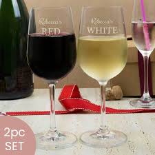 White Red Wine Glasses