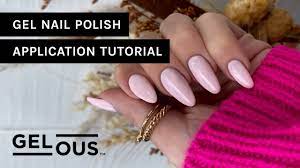 gelous gel nail polish application