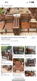 Ikea Applaro Outdoor Table 2 Chairs