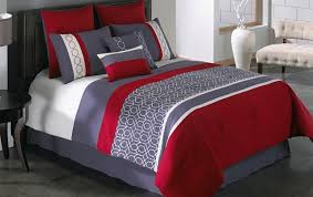Jarvis 8 Piece Queen Red Comforter Set