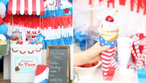 red white and cool ice cream social