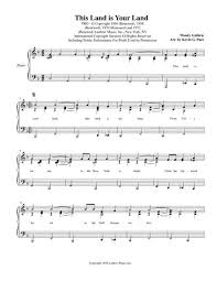 You can learn it with our synthesia piano tutorial, or from our official sheet music boss sheet music at the top of the description! This Land Is Your Land Piano Solo By Digital Sheet Music For Download Print H0 528563 Sc001290239 Sheet Music Plus