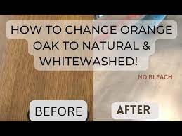 how to change orange oak wood furniture