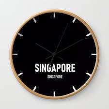 Singapore Time Zone Newsroom Clock Wall