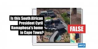 President cyril ramaphosa delivers his maiden state of the nation address in the national assembly, a speech that is expected. No This Is Not South African President Cyril Ramaphosa S Home In Cape Town Fact Check