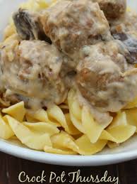 crock pot beef stroganoff meat