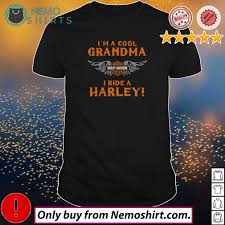 cool grandma i ride a harley shirt