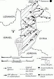 1973 October War (Yom Kippur War) - Map ...