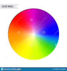 Color Wheel Chart Stock Vector Illustration Of Isolated