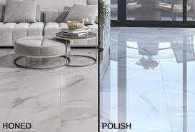 polished vs honed marble stains