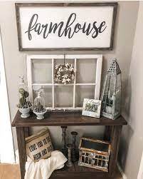 farmhouse entryway table ideas to
