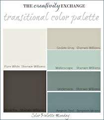 Transitional Paint Color Palette Color