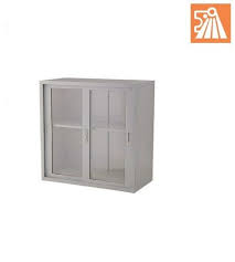 Steel Cupboard Glass Sliding Door L30b