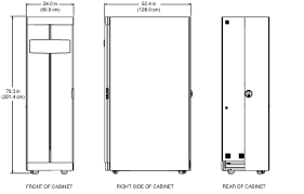 system cabinet dimensions