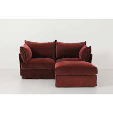 right corner sofa from swyft burgundy