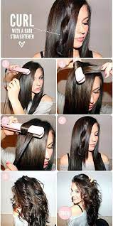 to curl your hair with a flat iron